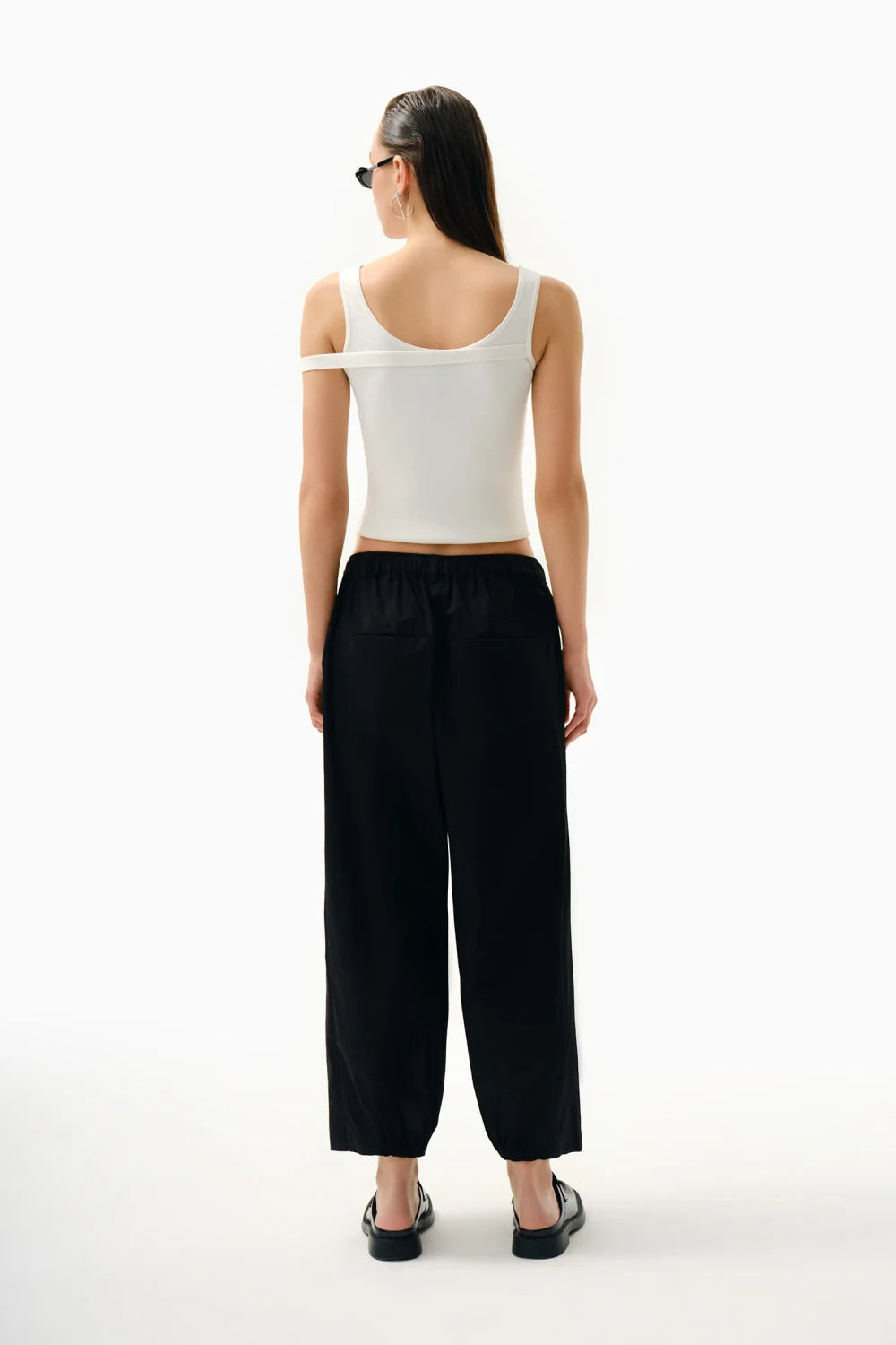 Kntlgy-Kolsuz Asimetrik Bluz-Top-4-Milagron.com