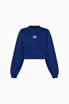 Kntlgy-Mavi Crop Sweatshirt-Sweatshirts & Hoodies-1-Milagron.com