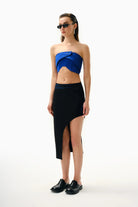 Kntlgy-Mavi Saten Dolgulu Korse-Top-2-Milagron.com