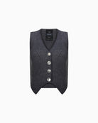 Kntlgy-Multi Button Ribbed Yelek-Yelek-1-Milagron.com