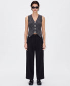 Kntlgy-Multi Button Ribbed Yelek-Yelek-2-Milagron.com