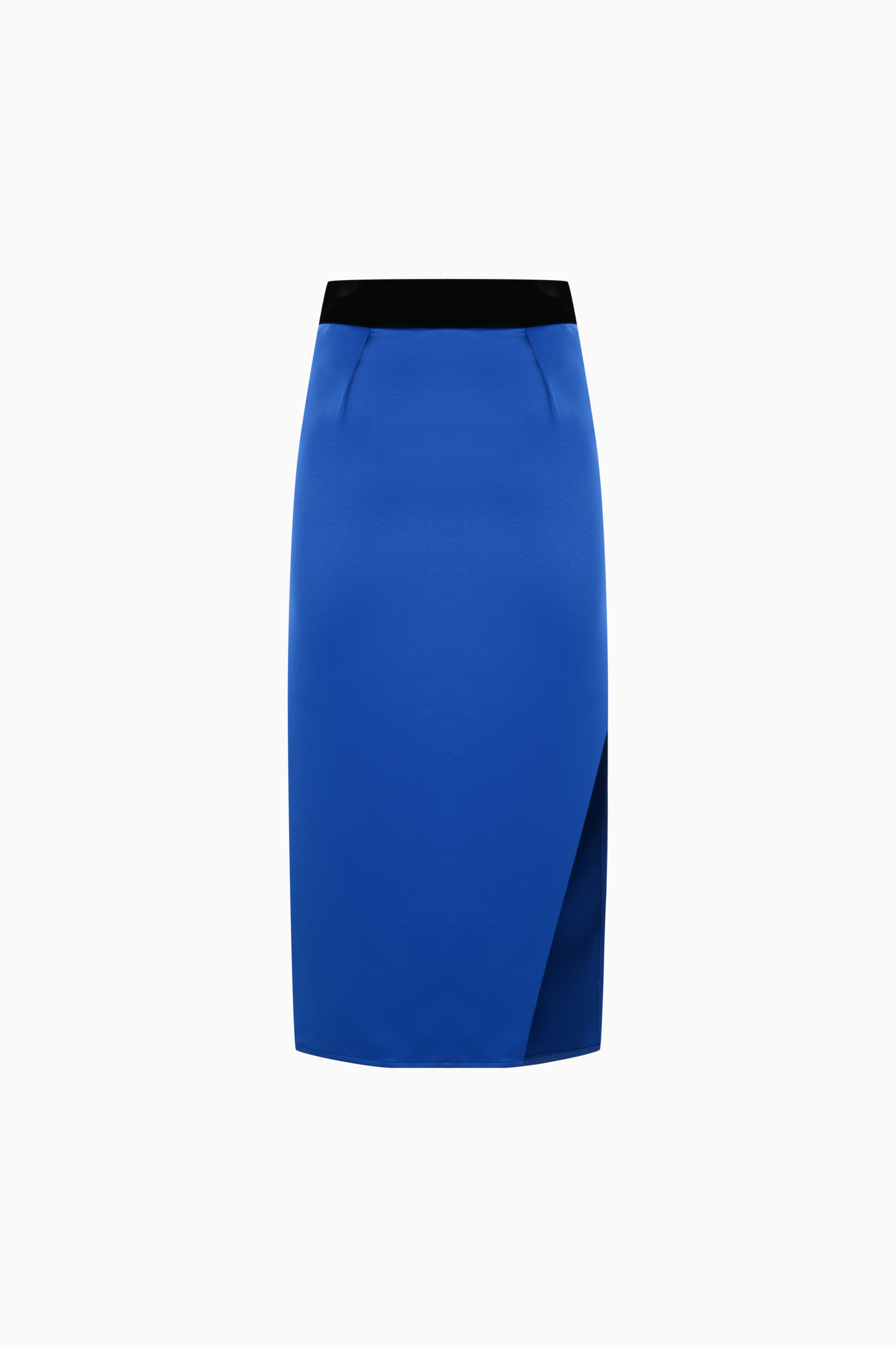 Kntlgy-Opulent Blue Swirl Saten Etek-Etek-1-Milagron.com