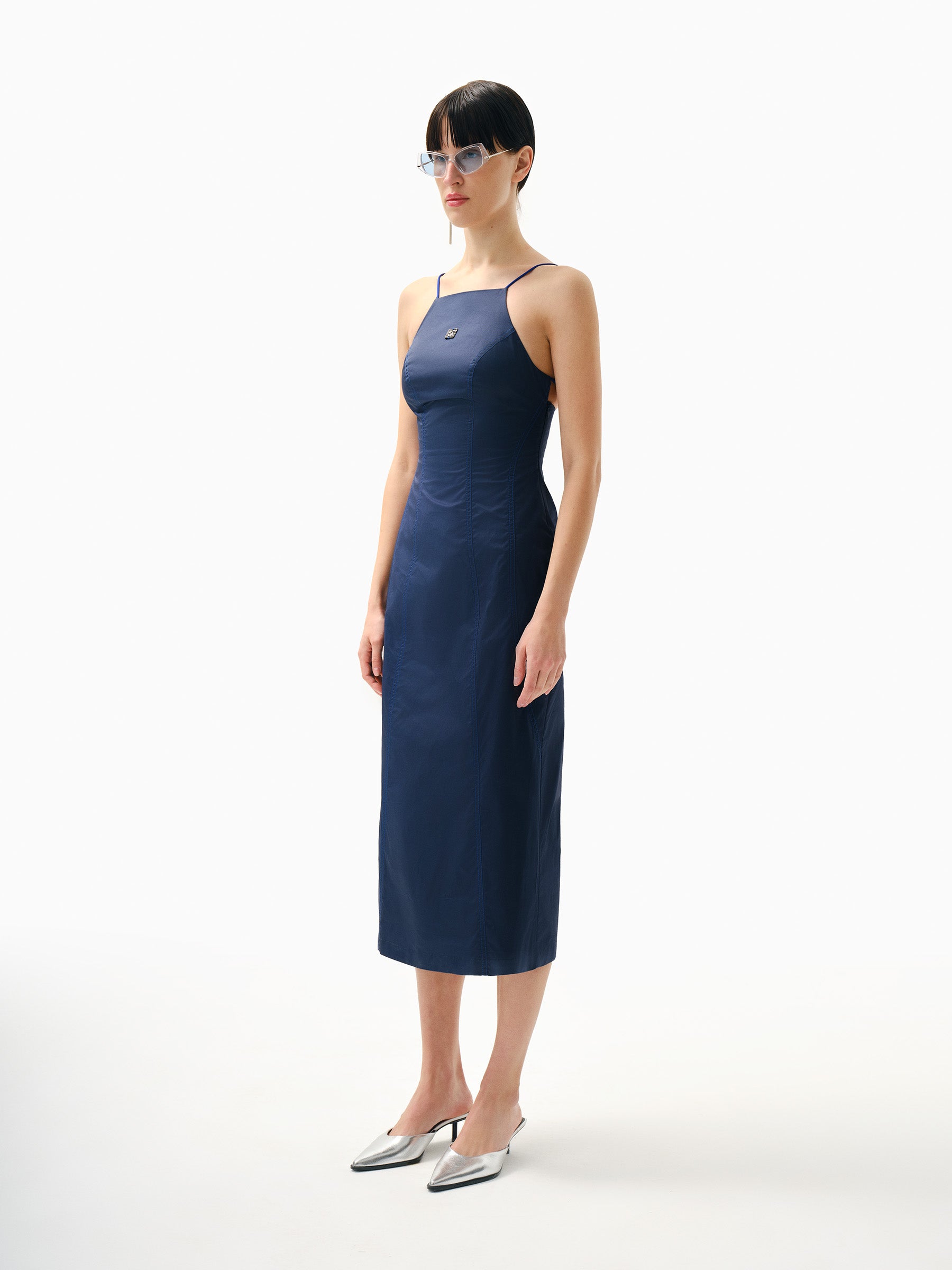Kntlgy-Organik Pamuklu İp Askılı Elbise-Elbise-2-Milagron.com