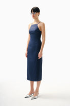 Kntlgy-Organik Pamuklu İp Askili Elbise-Elbise-2-Milagron.com