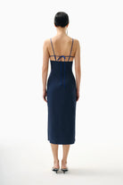 Kntlgy-Organik Pamuklu İp Askili Elbise-Elbise-3-Milagron.com