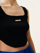 Kntlgy-SORUNLU - Crooked Triko Crop Top-Top-3-Milagron.com