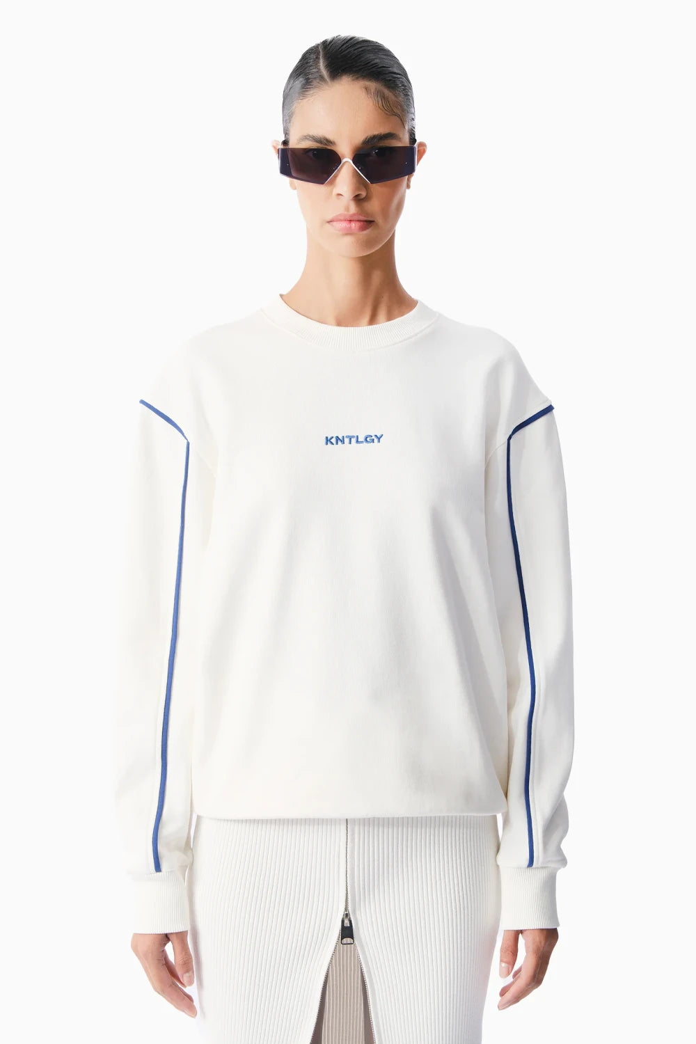 Kntlgy-Saver Unisex Beyaz Sweatshirt-Sweatshirts & Hoodies-2-Milagron.com