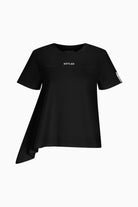 Kntlgy-Siyah Piliseli T-Shirt-T-Shirts-1-Milagron.com