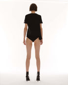 Kntlgy-Siyah Piliseli T-Shirt-T-Shirts-4-Milagron.com