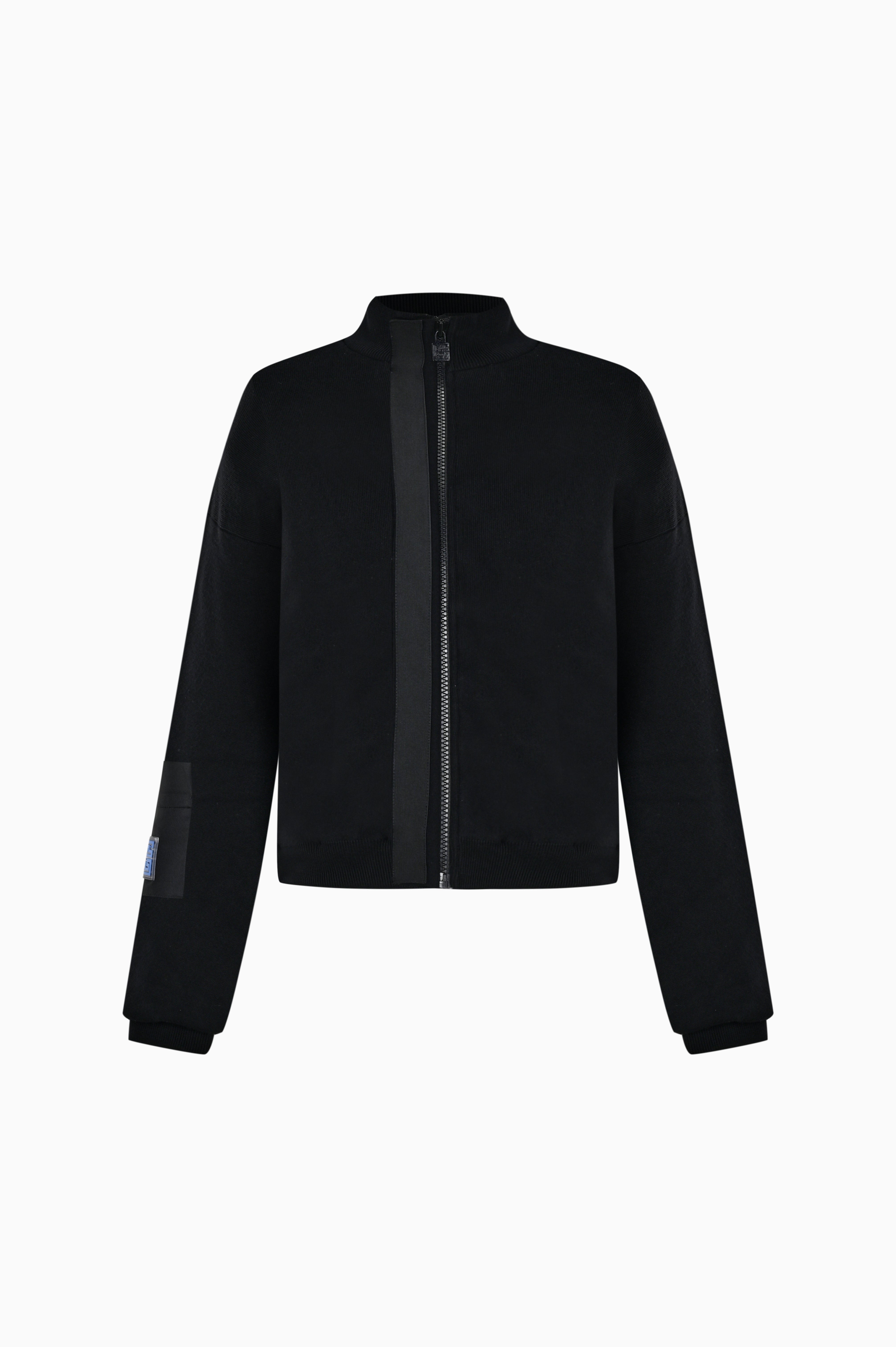 Kntlgy-Siyah Triko Bomber Ceket-Ceket-1-Milagron.com