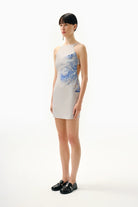 Kntlgy-Space Tech Mini Elbise-Elbise-2-Milagron.com