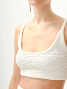Kntlgy-Tenis Görünümlü Triko Crop Top-Top-3-Milagron.com