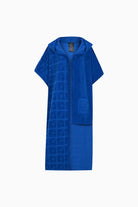 Kntlgy-Unisex Mavi Havlu Asimetrik Kimono-Kimono-1-Milagron.com