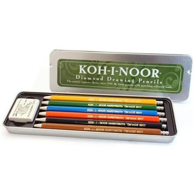 Koh İ Noor-Koh I Noor 5217 Portmin Versatil Kalem Seti 2.0 Mm 6 Renk 5217 0 N2-Çizim Kalemleri-2-Milagron.com