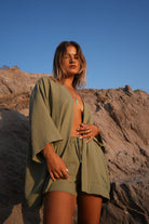 Koi People-%100 Keten Oversize Kimono-Kimono-3-Milagron.com