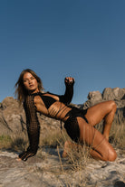 Koi People-Bali Set / Örgü Plaj Elbisesi-Alt - Üst Takım-1-Milagron.com