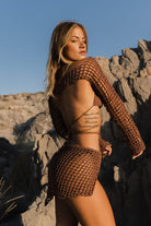 Koi People-Bali Set / Örgü Plaj Elbisesi-Alt - Üst Takım-2-Milagron.com