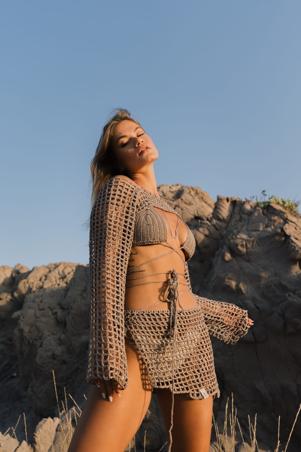 Koi People-Bali Suit / Örgü Plaj Takımı-Alt - Üst Takım-3-Milagron.com