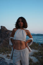 Koi People-Bej Keten Pantolon-Keten Pantolon-3-Milagron.com