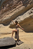 Koi People-Örgü Plaj Elbisesi / Örgü Takım Vizon-Bikini & Mayo-1-Milagron.com