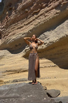 Koi People-Örgü Plaj Elbisesi / Örgü Takım Vizon-Bikini & Mayo-3-Milagron.com