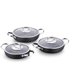 Korkmaz A1845 Galaksi Omlet Granit Sahan Seti 6 Parça