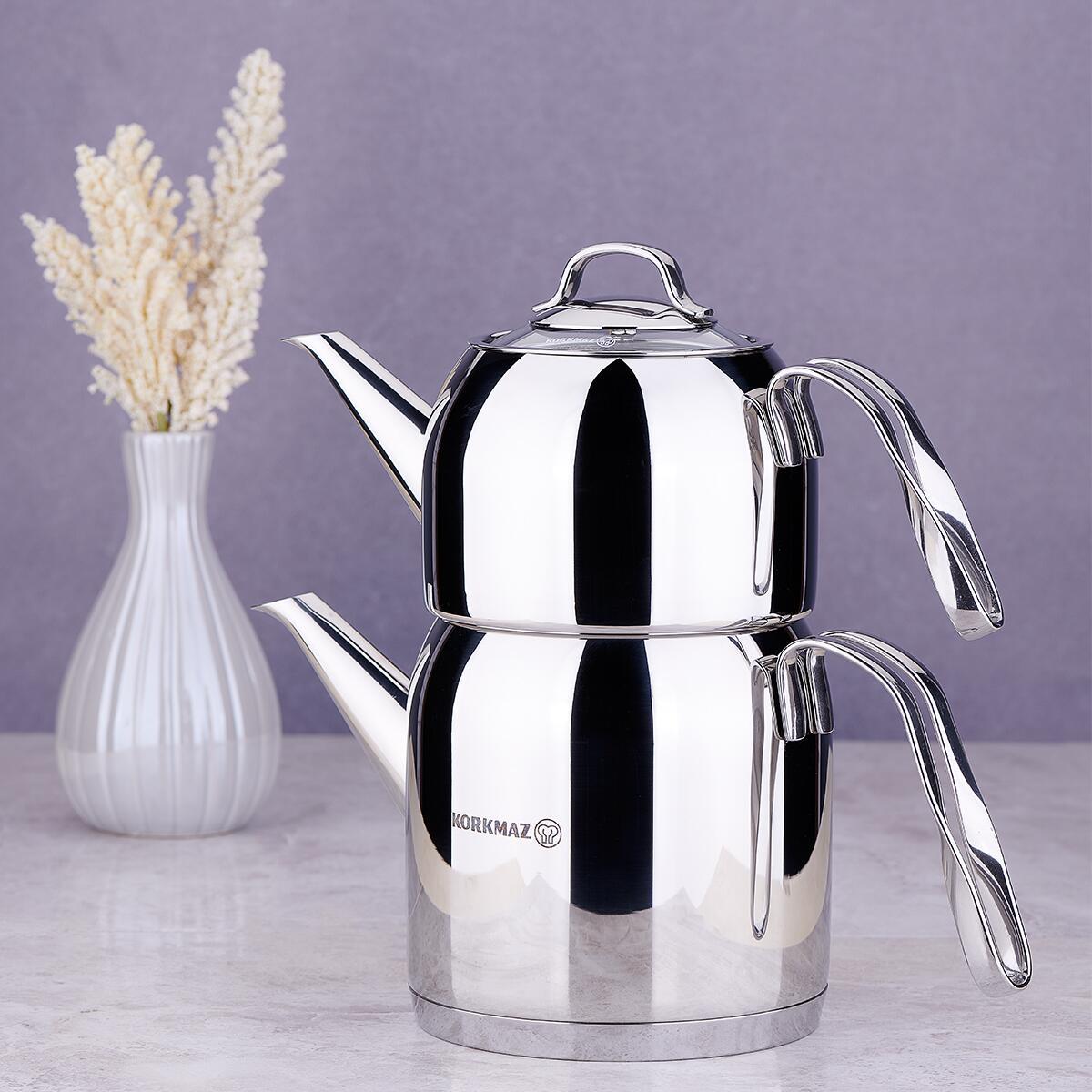 Korkmaz A191 Steama Çaydanlık Takımı