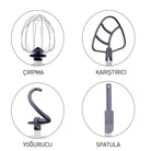 Korkmaz A470-03 Pro Mix Kırmızı Stand Mikser