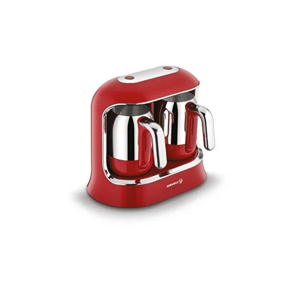 Korkmaz A861 Kahvekolik Twin Kırmızı/Krom Türk Kahve Makinesi