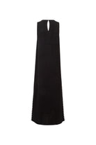 Le-Monade Dreams-Çift Su Taşı Detaylı Siyah Uzun Kolsuz Elbise-Elbise-6-Milagron.com