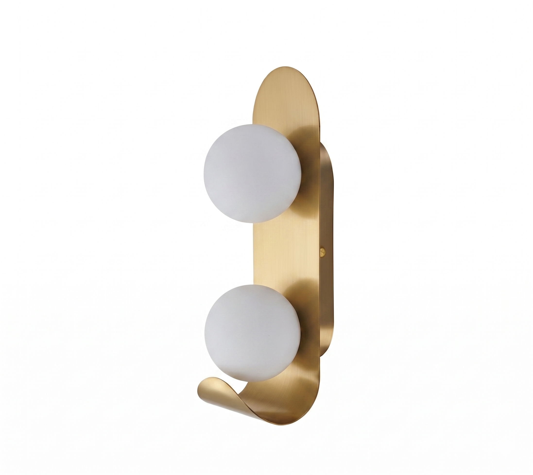 Lumiana-Bruno Curved Pirinç Eskitme Aplik-Aplik-6-Milagron.com