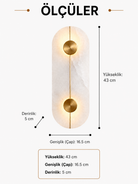 Lumiana-Auriiel Elips Mermer Aplik-Aplik-4-Milagron.com