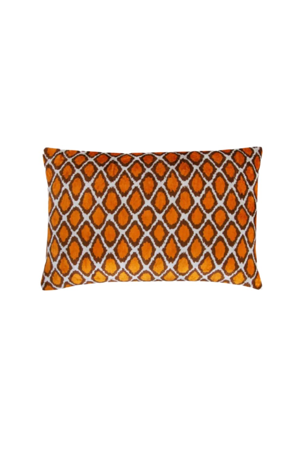 La Casa Antica-İpek Kadife İkat Yastık Kılıfı (40x60cm)-Yastık Kılıfı-1-Milagron.com