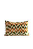 La Casa Antica-İpek Kadife İkat Yastık Kılıfı (40x60cm)-Yastık Kılıfı-1-Milagron.com