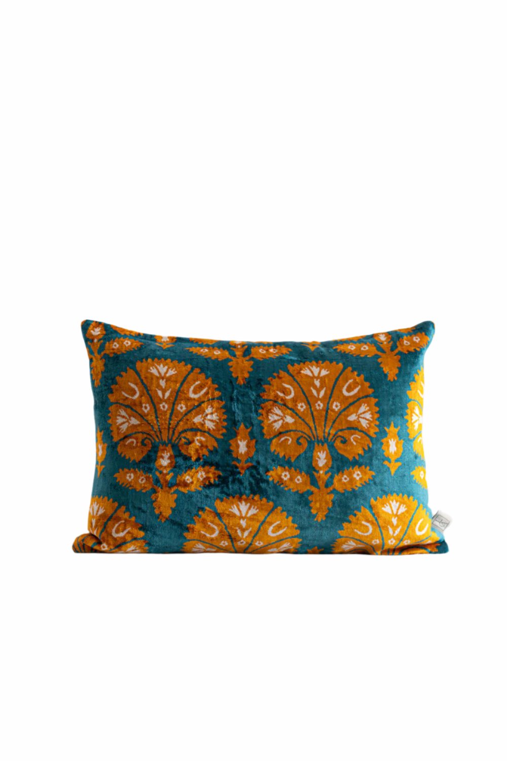 La Casa Antica-İpek Kadife İkat Yastık Kılıfı (40x60cm)-Yastık Kılıfı-1-Milagron.com