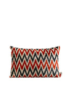 La Casa Antica-İpek Kadife İkat Yastık Kılıfı (40x60cm)-Yastık Kılıfı-1-Milagron.com