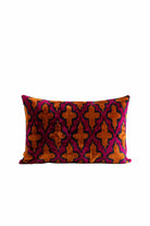 La Casa Antica-İpek Kadife İkat Yastık Kılıfı (40x60cm)-Yastık Kılıfı-1-Milagron.com