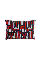 La Casa Antica-İpek Kadife İkat Yastık Kılıfı (40x60cm)-Yastık Kılıfı-1-Milagron.com