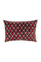 La Casa Antica-İpek Kadife İkat Yastık Kılıfı (40x60cm)-Yastık Kılıfı-1-Milagron.com