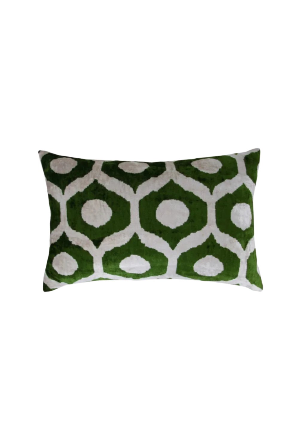 La Casa Antica-İpek Kadife İkat Yastık Kılıfı (40x60cm)-Yastık Kılıfı-1-Milagron.com