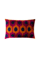 La Casa Antica-İpek Kadife İkat Yastık Kılıfı (40x60cm)-Yastık Kılıfı-1-Milagron.com