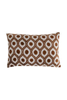 La Casa Antica-İpek Kadife İkat Yastık Kılıfı (40x60cm)-Yastık Kılıfı-1-Milagron.com