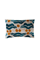 La Casa Antica-İpek Kadife İkat Yastık Kılıfı (40x60cm)-Yastık Kılıfı-1-Milagron.com