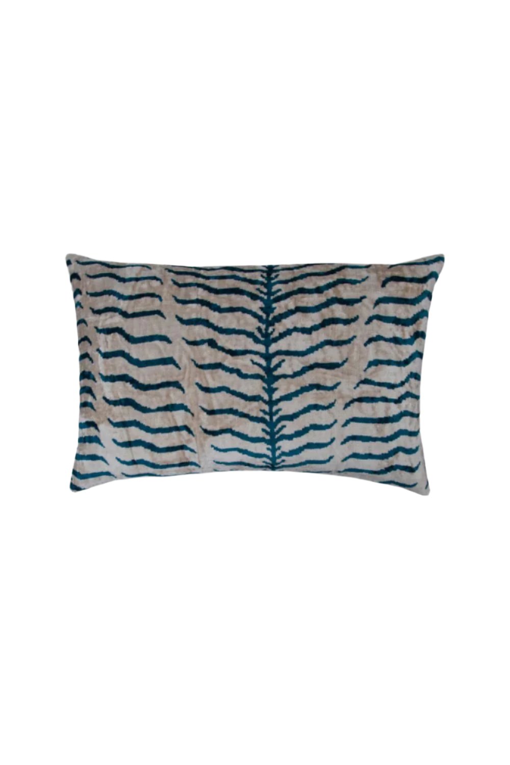 La Casa Antica-İpek Kadife İkat Yastık Kılıfı (40x60cm)-Yastık Kılıfı-1-Milagron.com