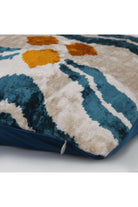 La Casa Antica-İpek Kadife İkat Yastık Kılıfı (40x60cm)-Yastık Kılıfı-2-Milagron.com