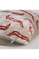 La Casa Antica-İpek Kadife İkat Yastık Kılıfı (40x60cm)-Yastık Kılıfı-2-Milagron.com