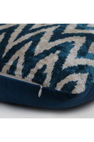 La Casa Antica-İpek Kadife İkat Yastık Kılıfı (40x60cm)-Yastık Kılıfı-2-Milagron.com