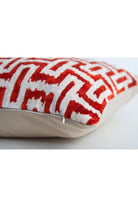 La Casa Antica-İpek Kadife İkat Yastık Kılıfı (40x60cm)-Yastık Kılıfı-2-Milagron.com