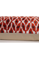 La Casa Antica-İpek Kadife İkat Yastık Kılıfı (40x60cm)-Yastık Kılıfı-3-Milagron.com