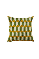 La Casa Antica-İpek Kadife İkat Yastık Kılıfı (50x50cm)-Yastık Kılıfı-1-Milagron.com